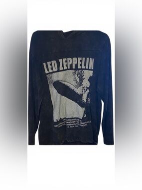 Hot Topic Black Led Zeppelin Graphic Hoodie